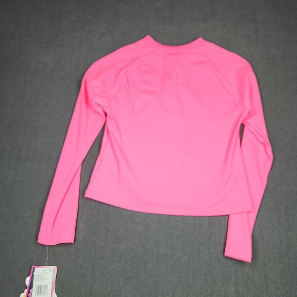 Andy & Evan Rashguard Girls Size 12/14 Large Pink 50+ Long Sleeve New - Picture 6 of 8